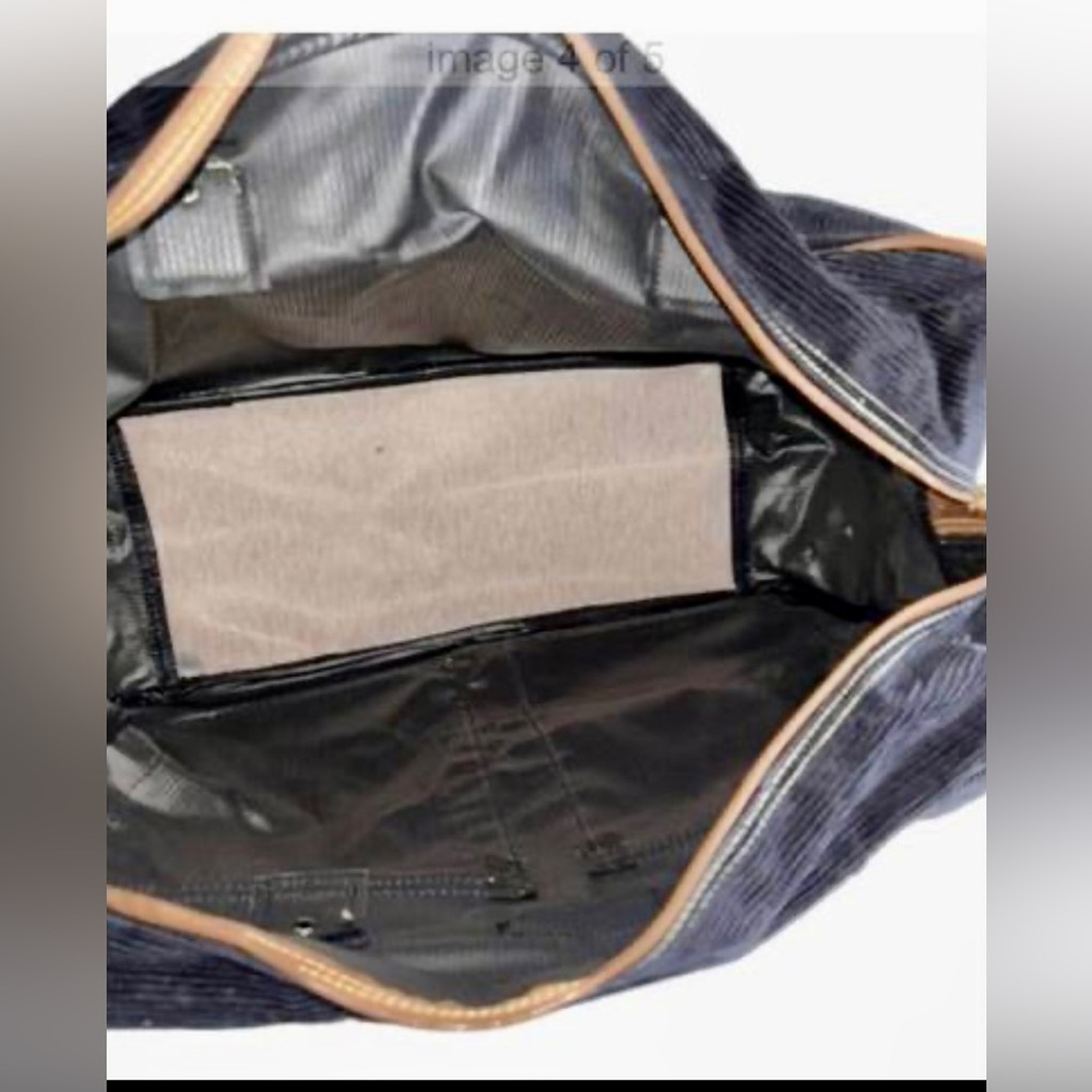 ⚓️ NEW! NAUTICA TRAVEL BAG! NAVY CORDUROY CARRY ON! UNISEX!!!!! - Picture 5 of 7
